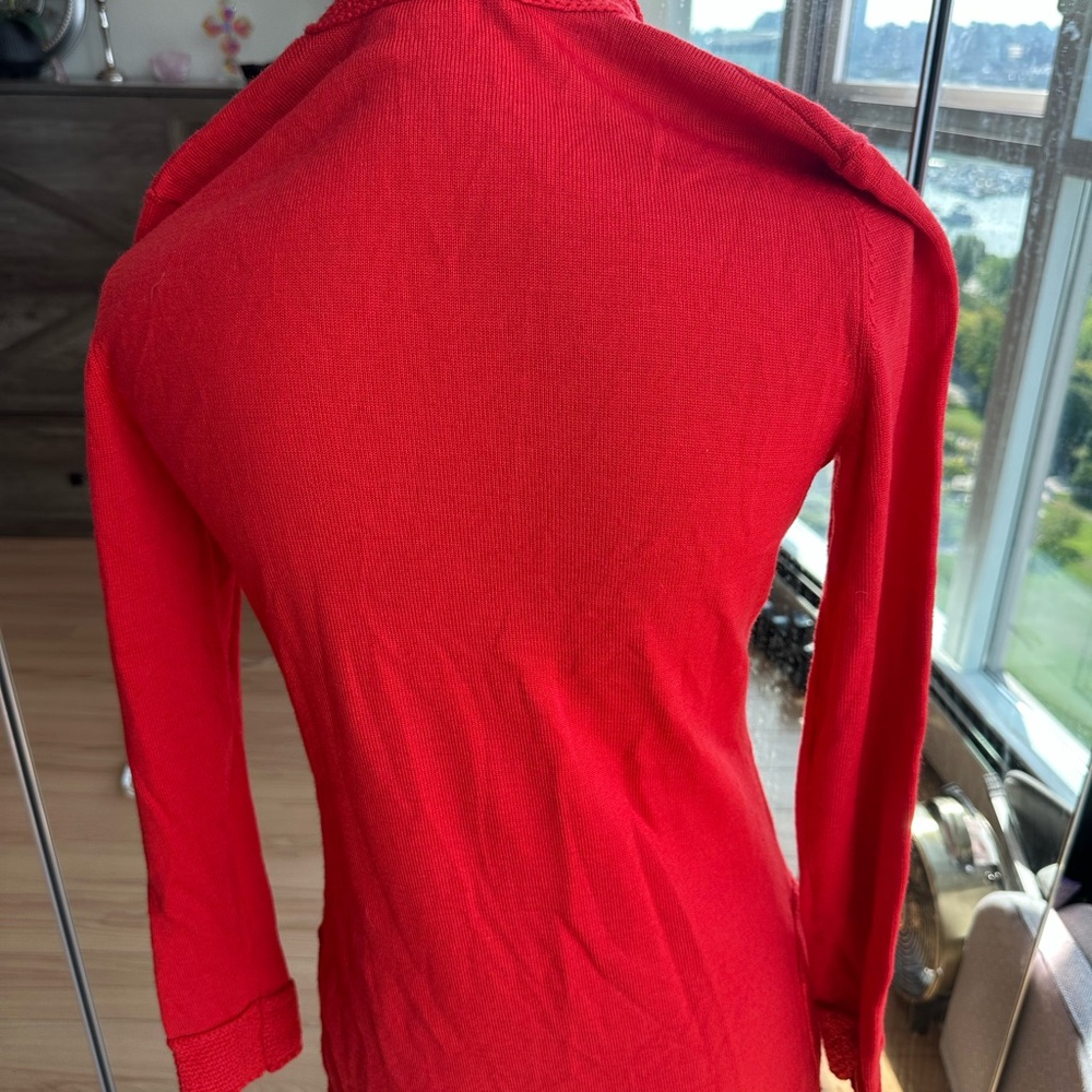 ❤️ Merino Wool Tory Burch Orange Tunic Sweater ❤️. Iconic - Picture 9 of 15